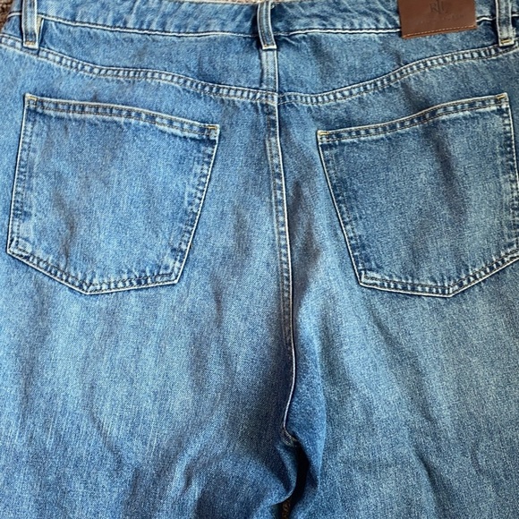 Ralph Lauren Women's High-Rise Wide-Leg Jeans 16W - Picture 10 of 12